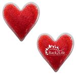 JA43181 Heart Gel Bead Hot/Cold Pack With Custom Imprint